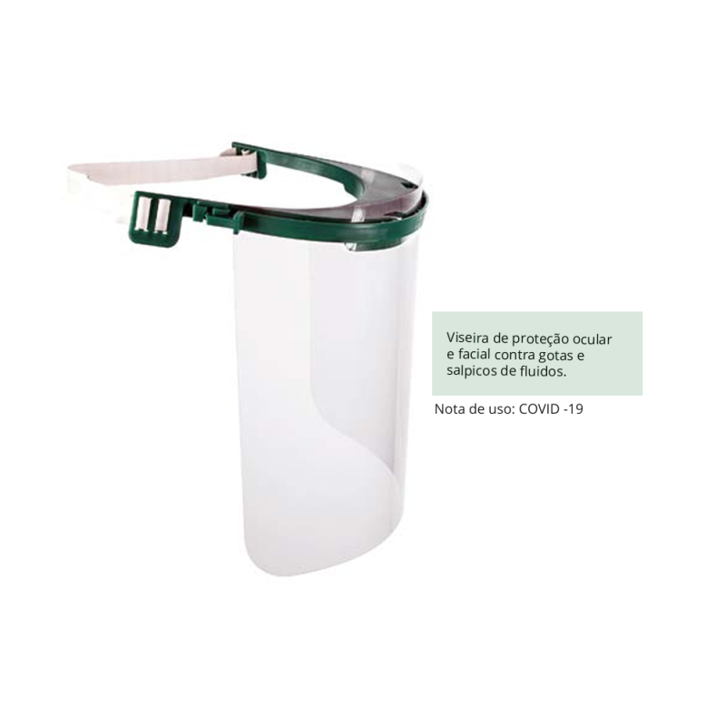 Elásticos Sem Látex e Kit de Proteção Facial