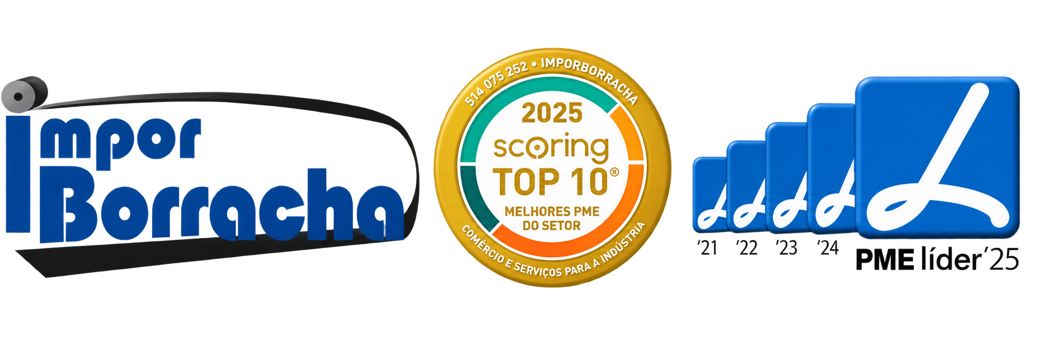 Imporborracha — Scoring Top 10 2025 — PME Líder 2021, 2022, 2023, 2024 e 2025